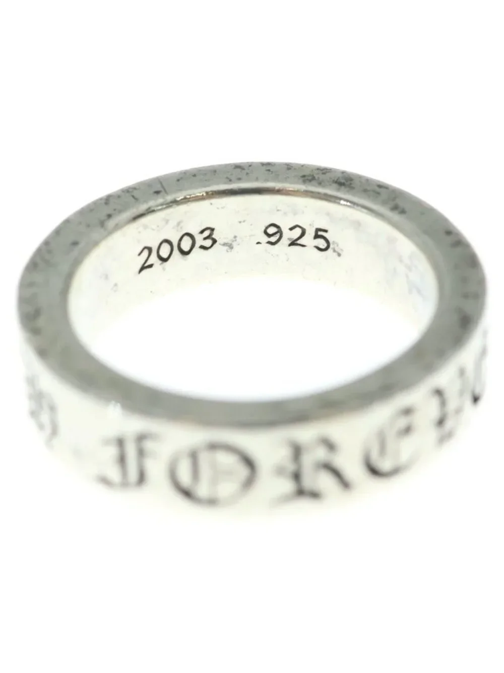 Chrome Hearts Spacer Forever Ring Silver